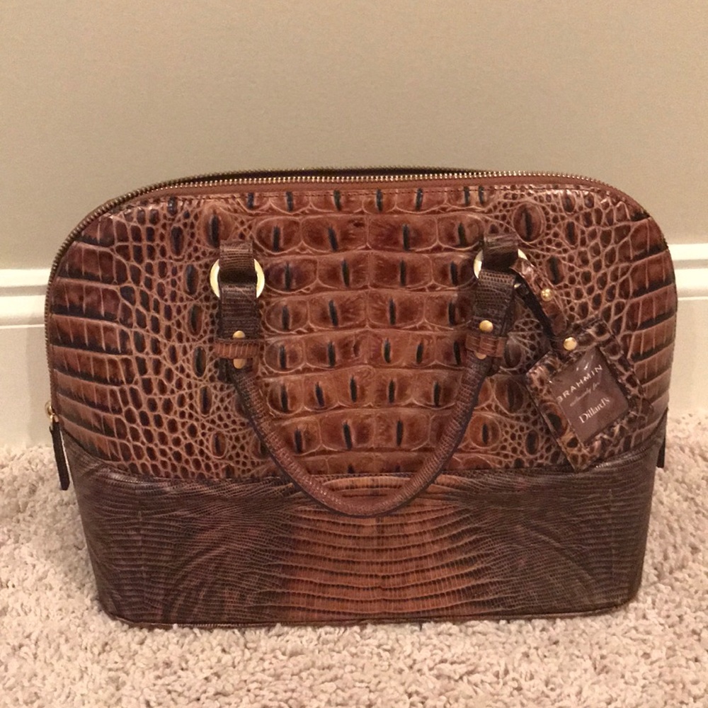 Brahmin top handle bag w/removable shoulder strap